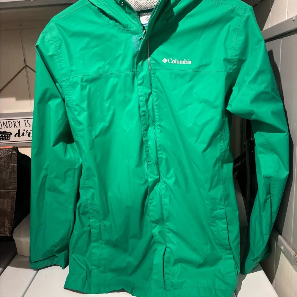 Columbia Kids Bright Green Raincoat - Picture 1 of 1